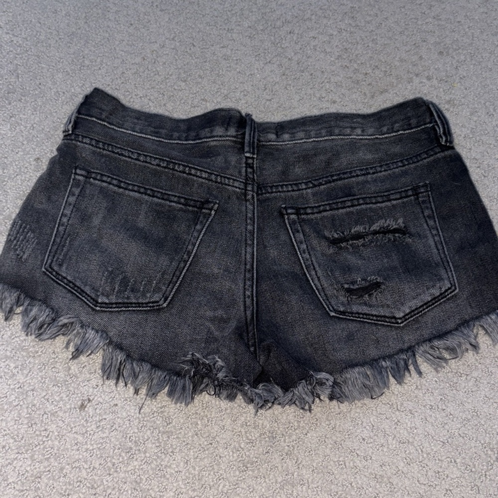 free people jean shorts - Picture 3 of 4